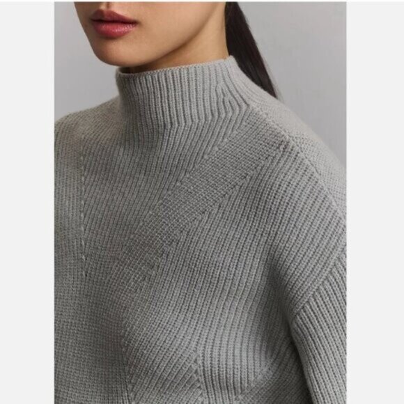 NWT Size XL -Anthropologie The Katey Mock-Neck Bell-Sleeve Sweater (NWT US$ 118) - Picture 5 of 16